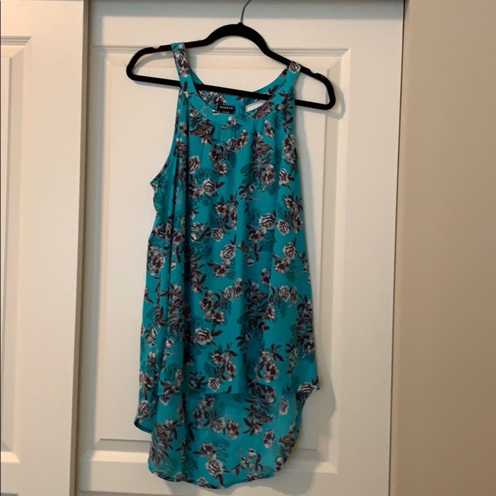 Torrid - high low floral tank